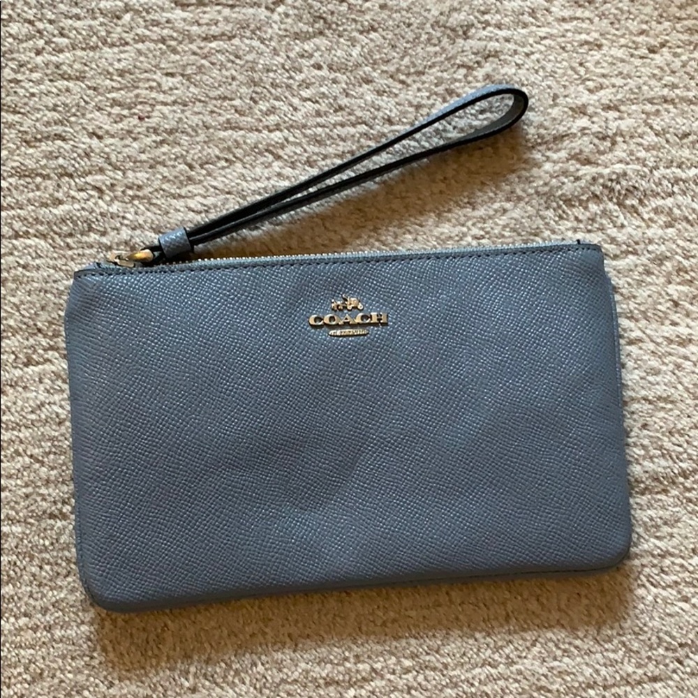Coach wristlet blue